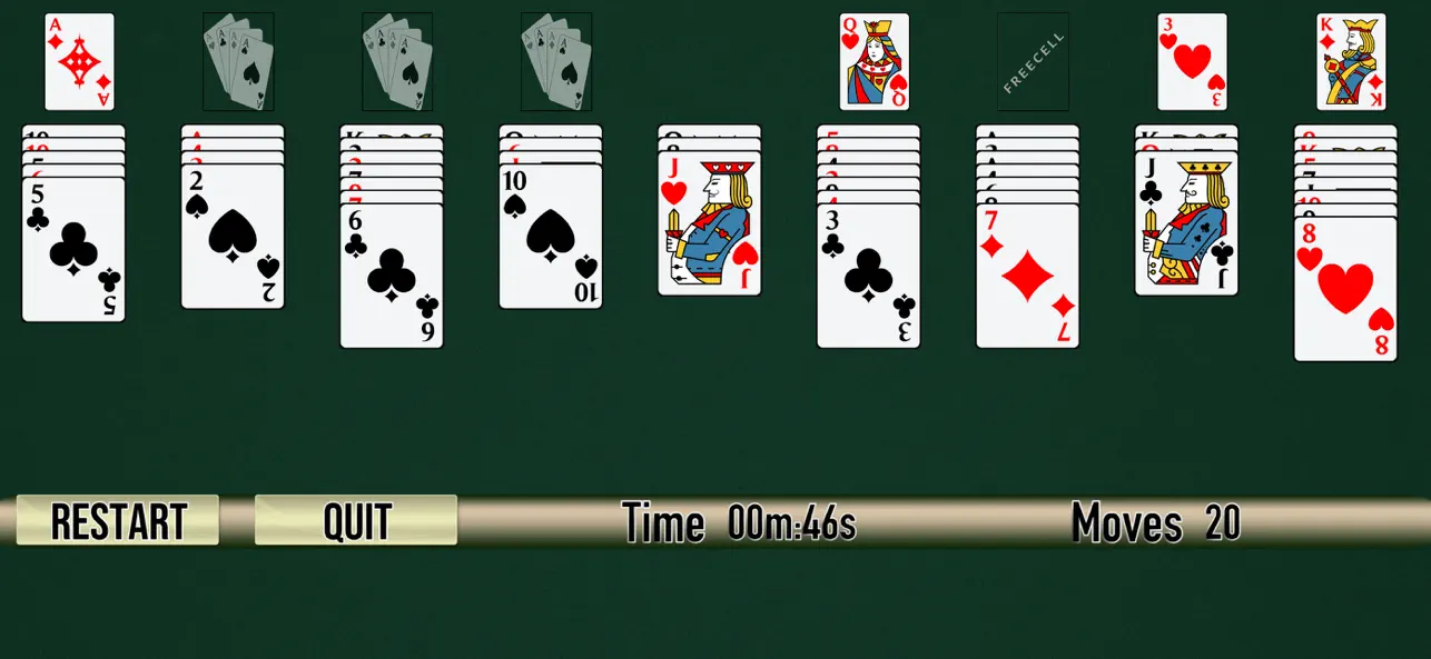Screenshot #1 pour FreeCell HD