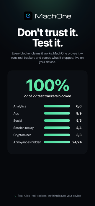 MachOne: Ad & Tracker Blocker Screenshot 3 of 4