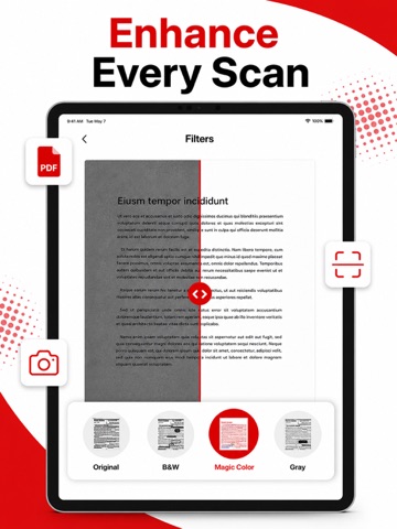 Scan to PDF & Document Scanner iPad screenshot