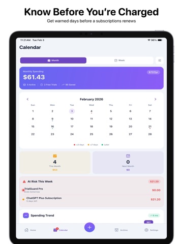 Trial Guard: Trial Tracker Screenshot 4