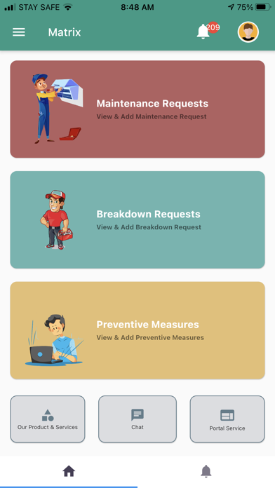 Screenshot 2 of Matrix Customer App