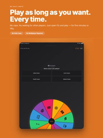 Fiz Trivia iPad screenshot