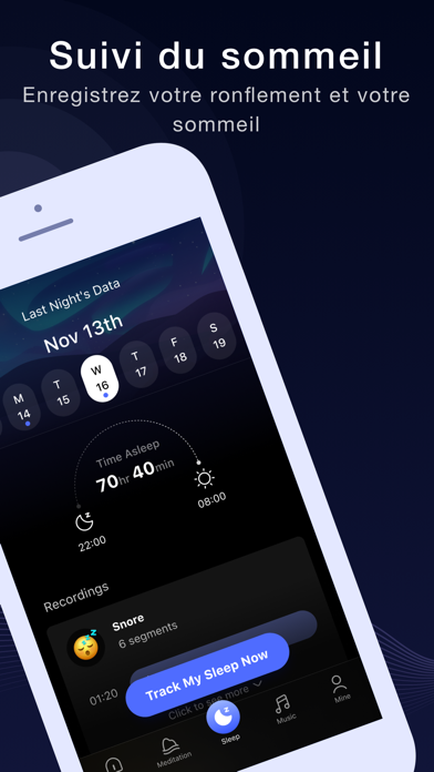 Screenshot #2 pour SleepyNight-Assistant sommeil