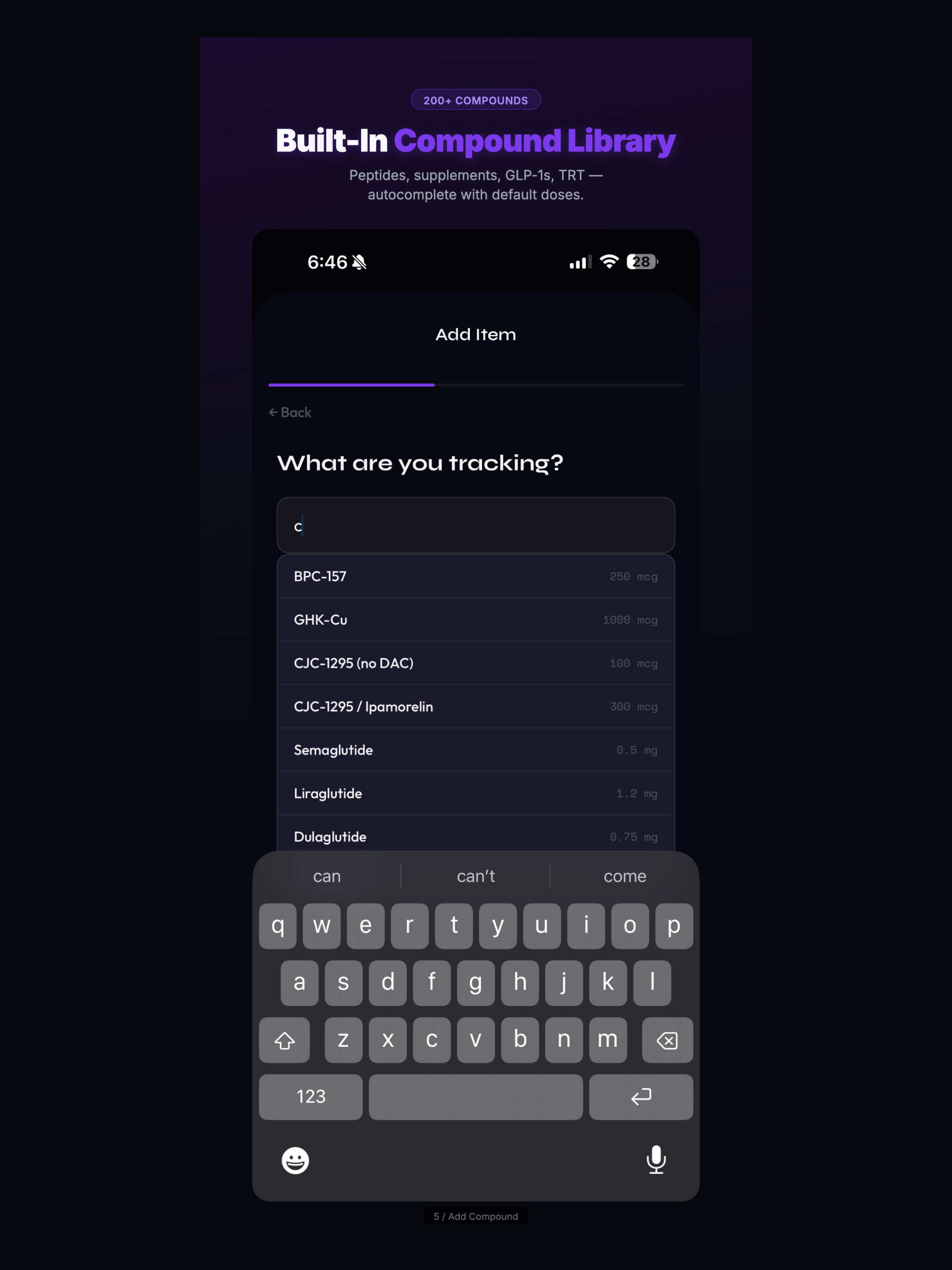 Stackr: Peptide & Protocol Log
