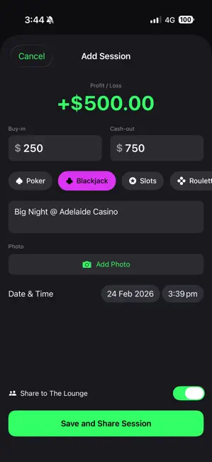 Bankroll app screenshot 2