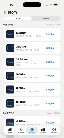 Dalim - Running Tracker Screenshot 4 of 6