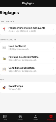 SwissPumps screenshot