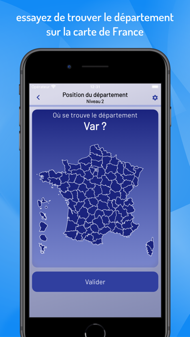 Départements et régions France Screenshot