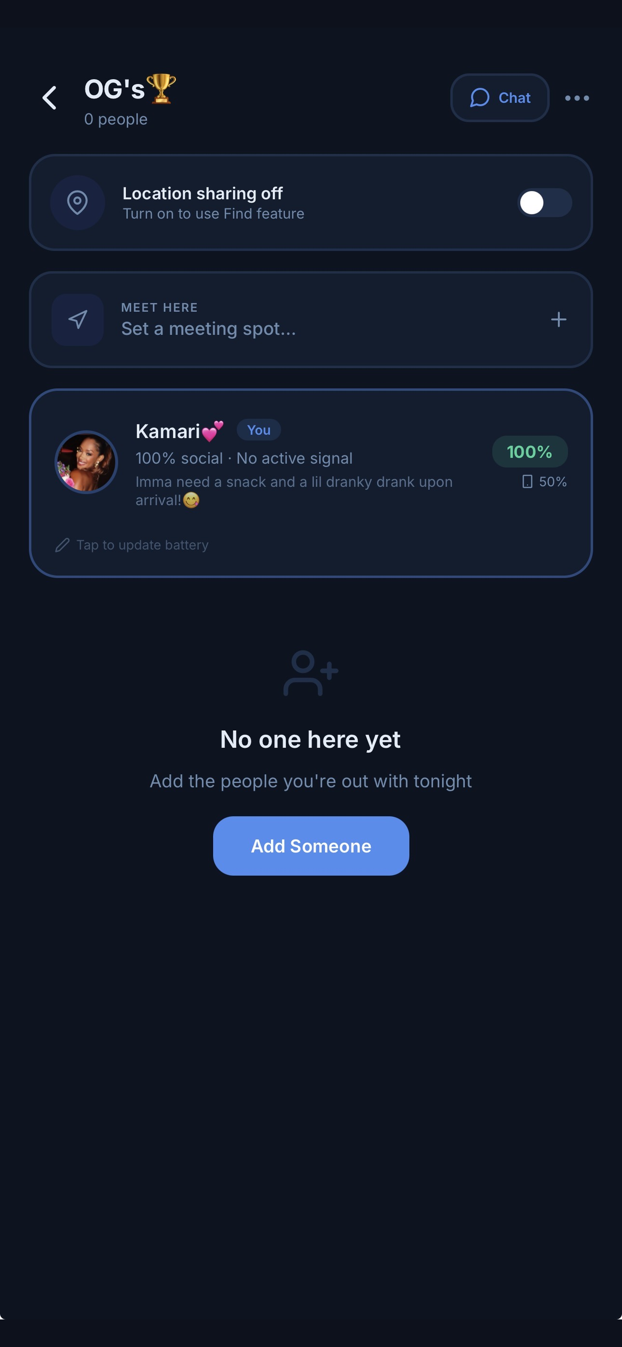 SocialiQ: Social Battery