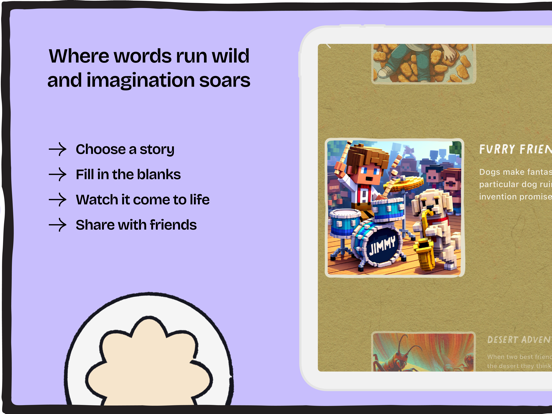 Scribble Stories iPad screenshot