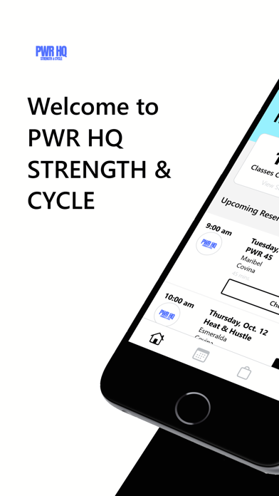 PWR HQ STRENGTH & CYCLE iPhone screenshot 1 - Health & Fitness app