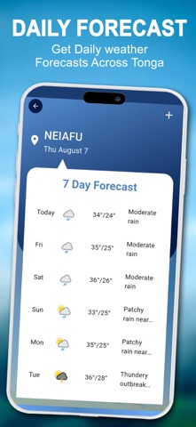 Tonga Weather Forecast screenshot