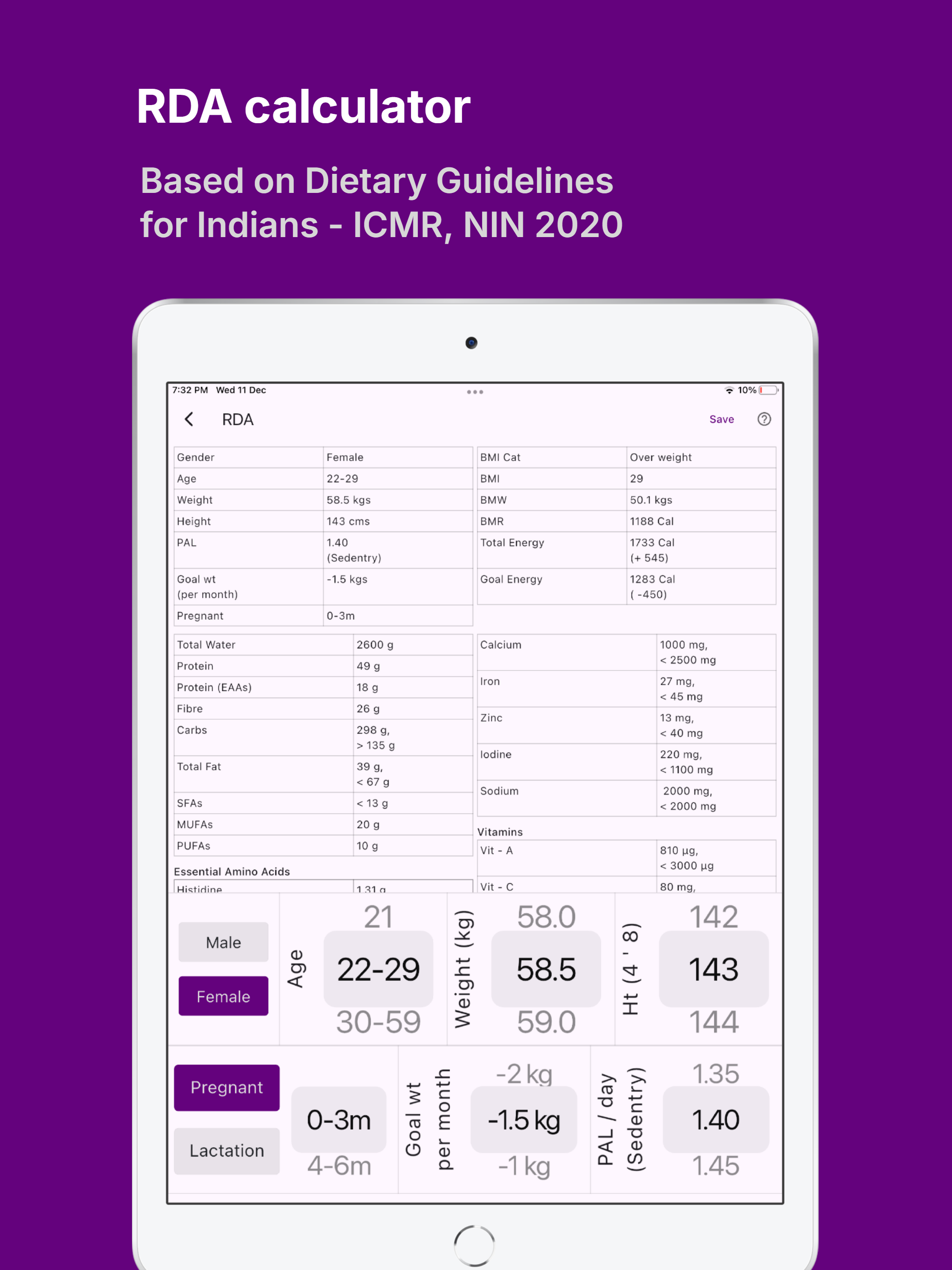 DietApp (for Indians)