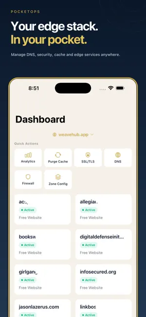 PocketOps - CDN & DNS Control screenshot 1