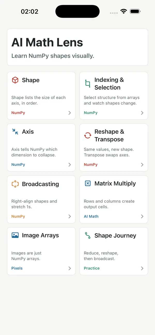 Screenshot #1 pour AI Math Lens