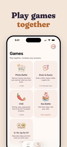 Lovy: Couple Games & Questions Screenshot 4 of 9
