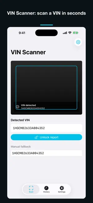 VIN Decoder: VIN Scanner screenshot 1