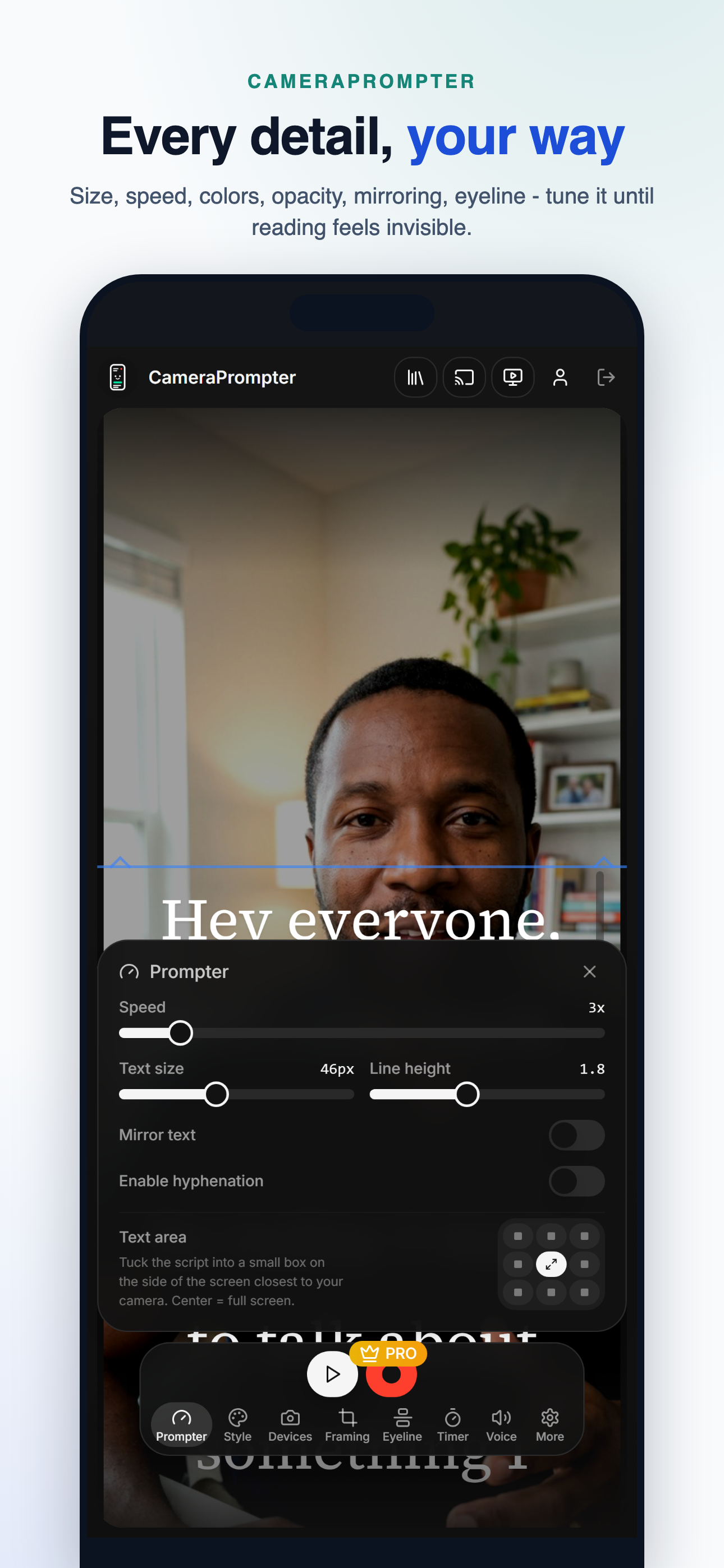 CameraPrompter Pro screenshot 3