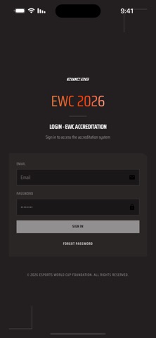 EWC Accreditation Screenshot 1 of 3
