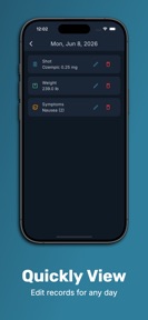 GLP1 Tracker Shot & Weight Log screenshot