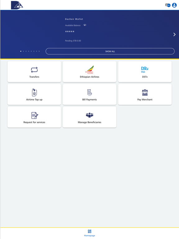 Dashen Mobile iPad screenshot