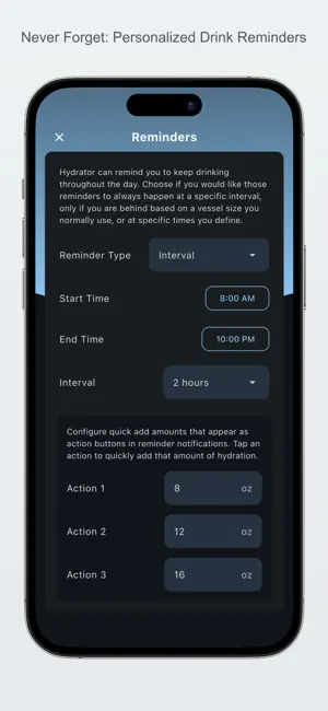 Hydrator: Smart Hydration screenshot 2