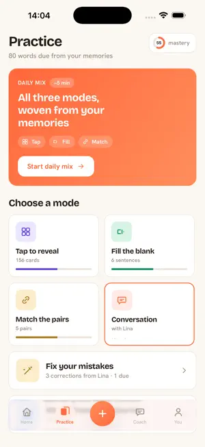 Vocly: Learn Through Memories screenshot 2