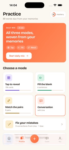 Vocly: Learn Through Memories screenshot