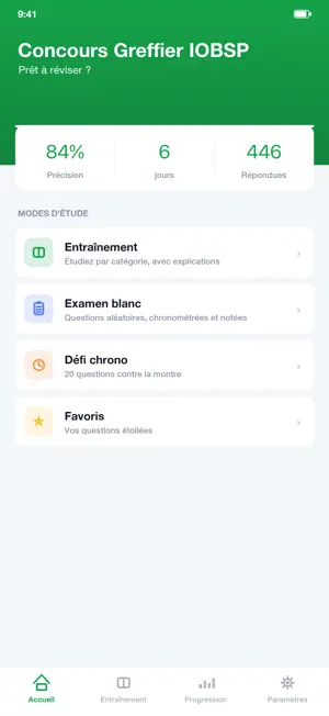 Concours Greffier IOBSP Civile screenshot 1