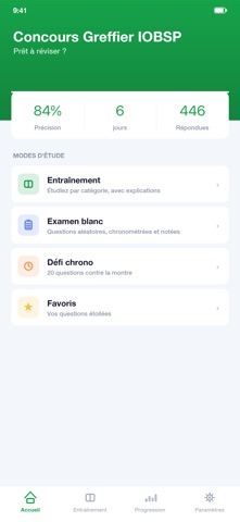 Concours Greffier IOBSP Civile iPhone screenshot