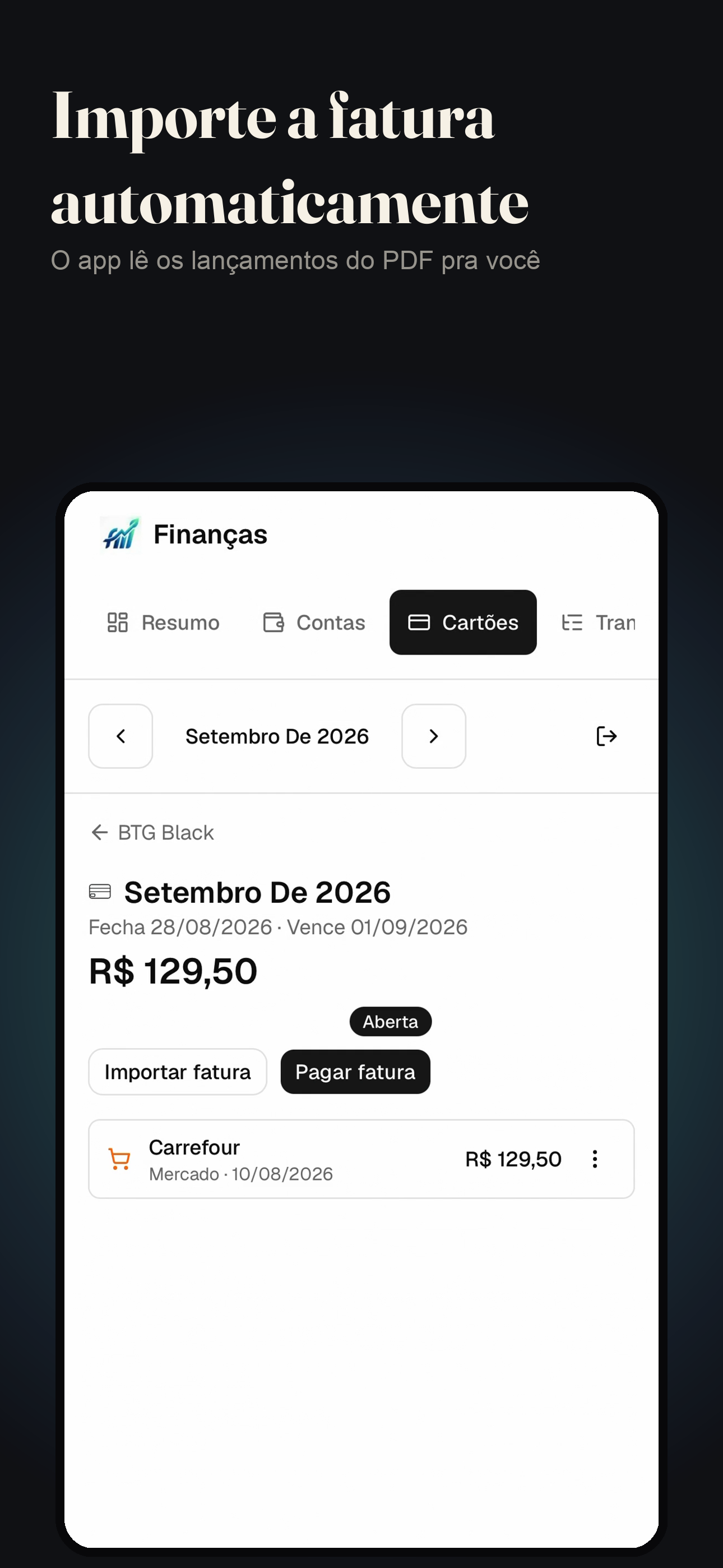 Finanças: Controle Financeiro screenshot 3