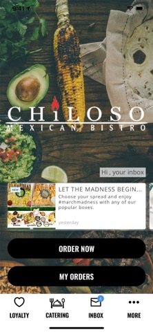 Chiloso Mexican Bistro iPhone screenshot