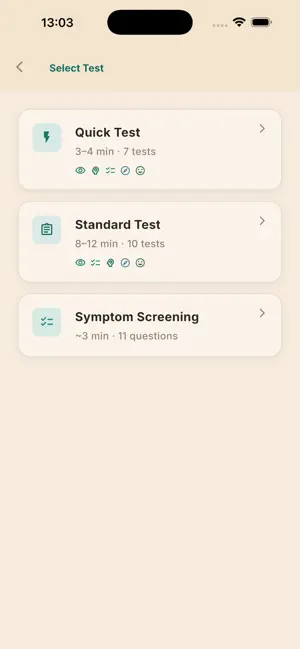 Dementia & Cognitive Test screenshot 2