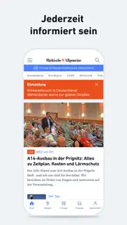 maz - nachrichten und podcast iphone bildschirmfoto 2