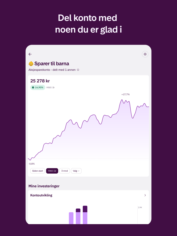 Kron - Investering for alle iPad screenshot 7 - Finance app