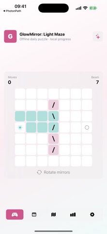 GlowMirror: Light Maze screenshot 1