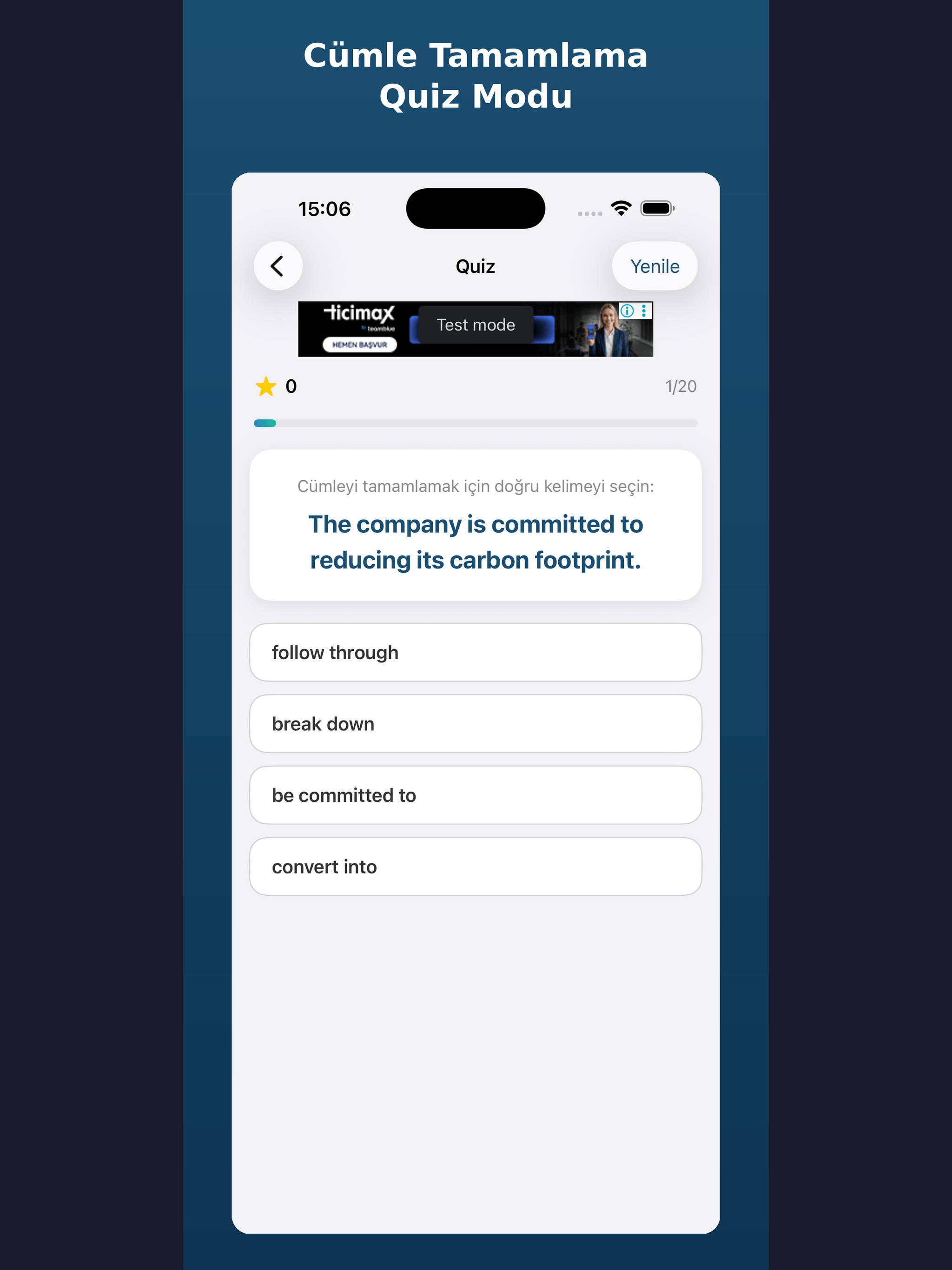 YDS-YÖKDİL Kelime Bankası