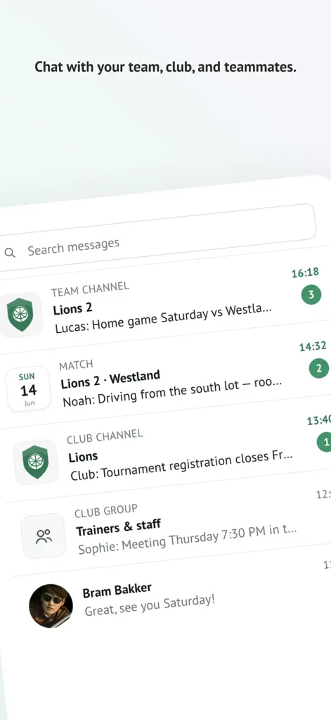 Teamy für Sportteams - Sport-App | MWM
