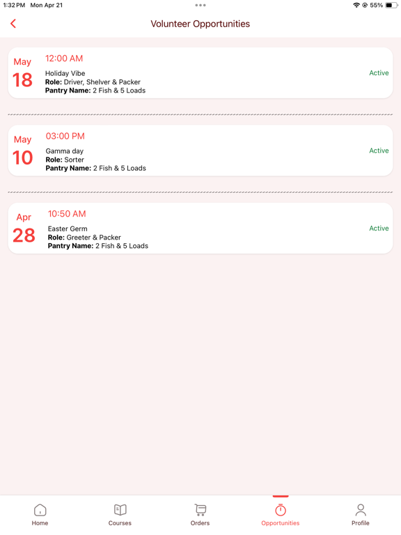 SAFPAS iPad screenshot