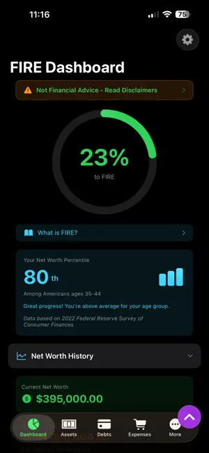 FIRE Independence screenshot 1