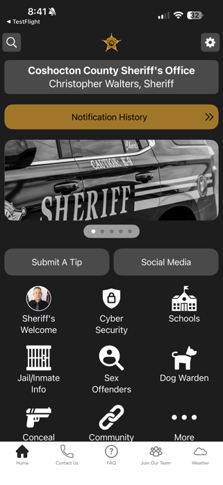 Coshocton County Sheriff Screenshot 1 of 3