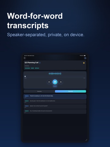 CallScribe: AI Voice Recorder iPad screenshot