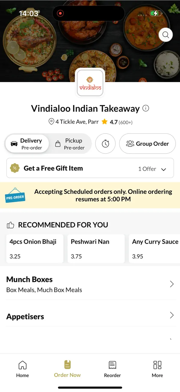 Screenshot #2 pour Vindialoo Indian Takeaway