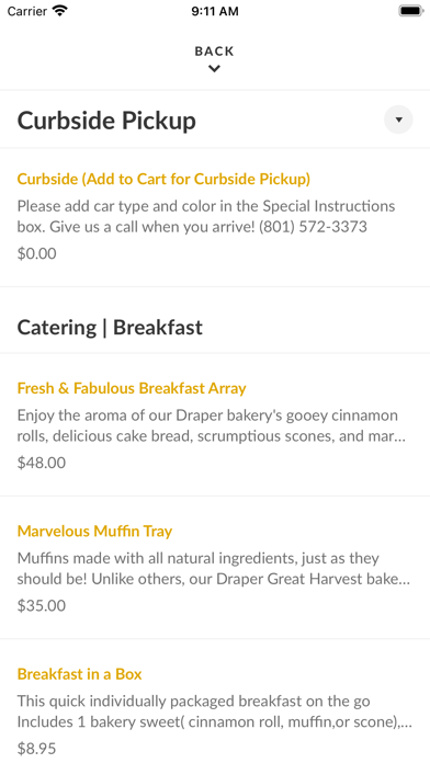 Great Harvest Utah iPhone screenshot 3 - Food & Drink app