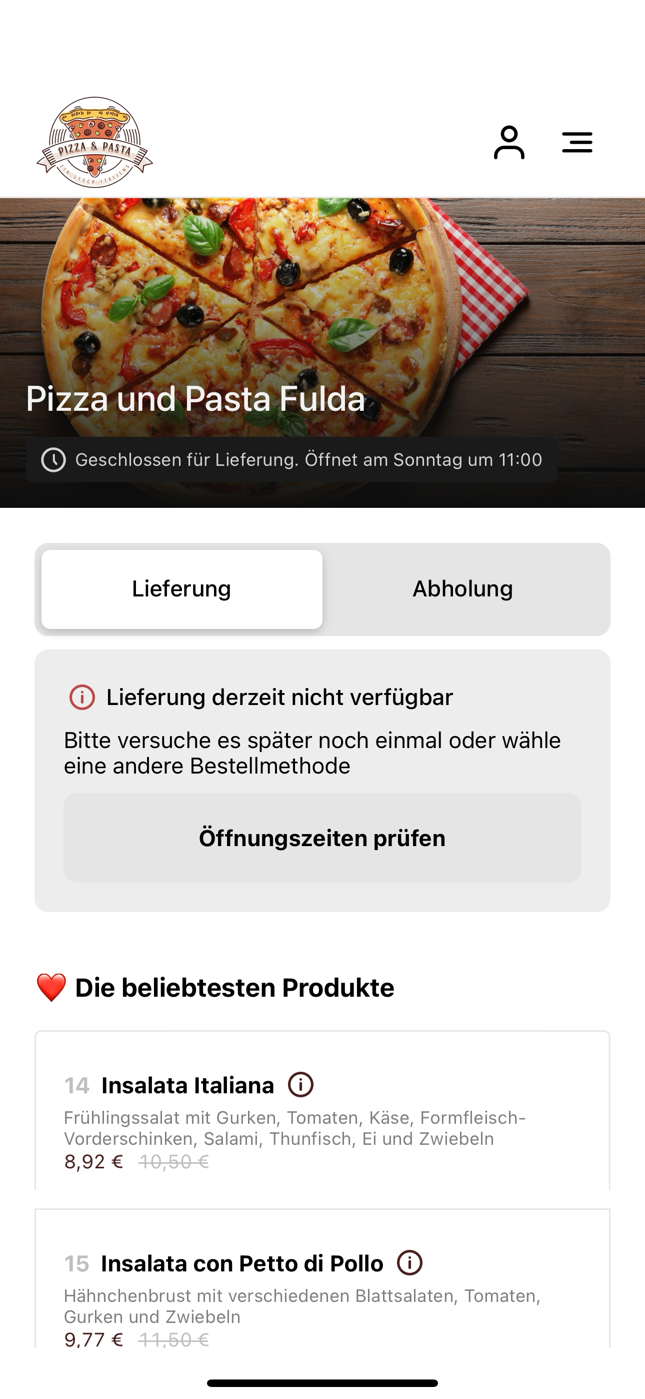 Pizza und Pasta Fulda