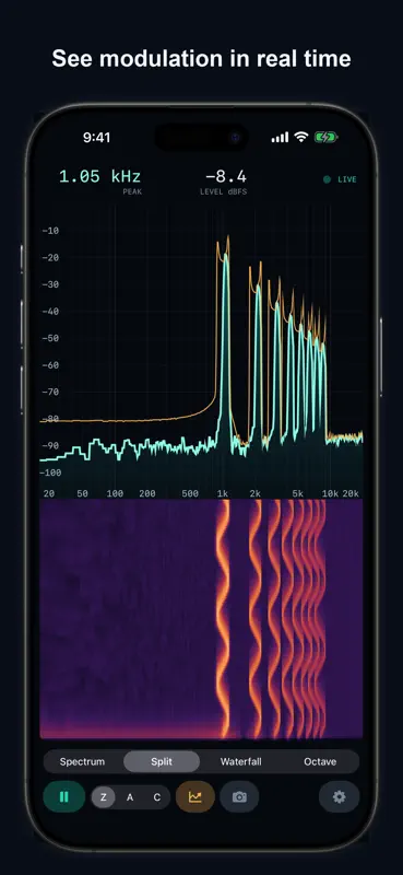 SonoSpec: Audio Spectrum RTA screenshot 5 of 10