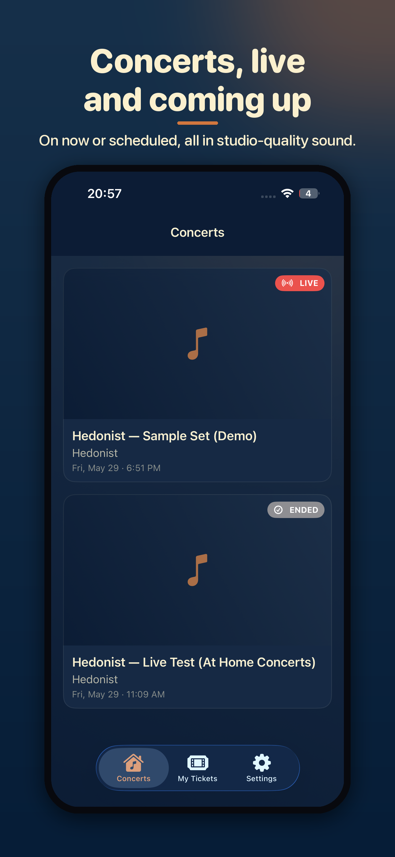 At Home Concerts screenshot 2