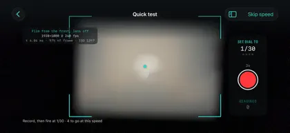 Screenshot 5 di 6 di ShutterDoc: Shutter Speed Test
