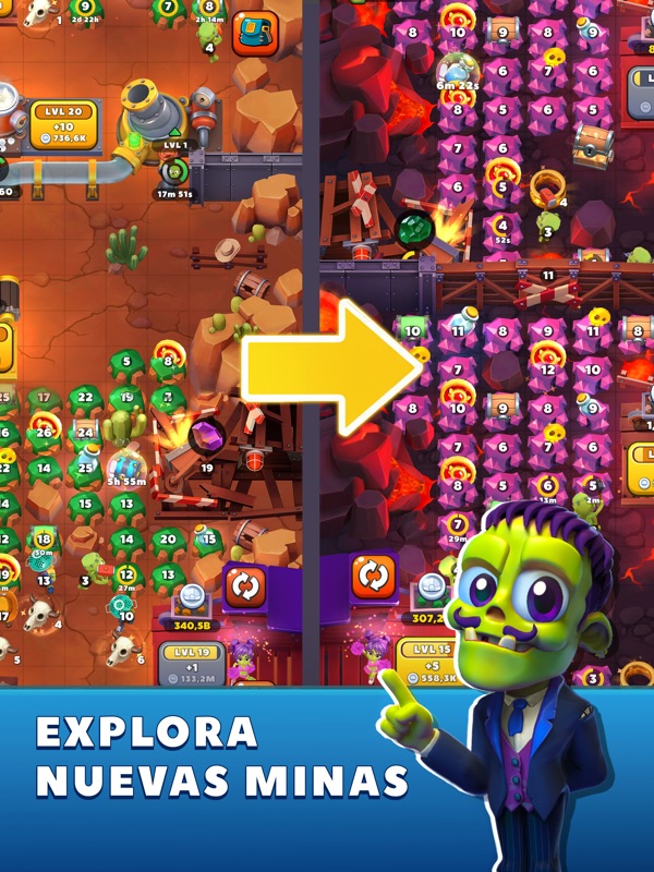 Zombie Miner: Magnate de Oro screenshot 9