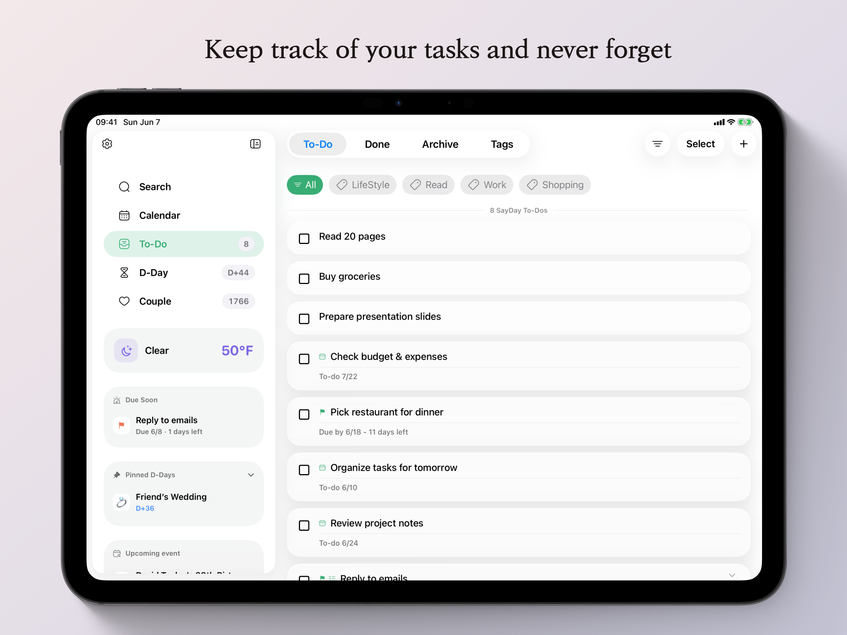 SayDay: All-in-One Planner screenshot 7